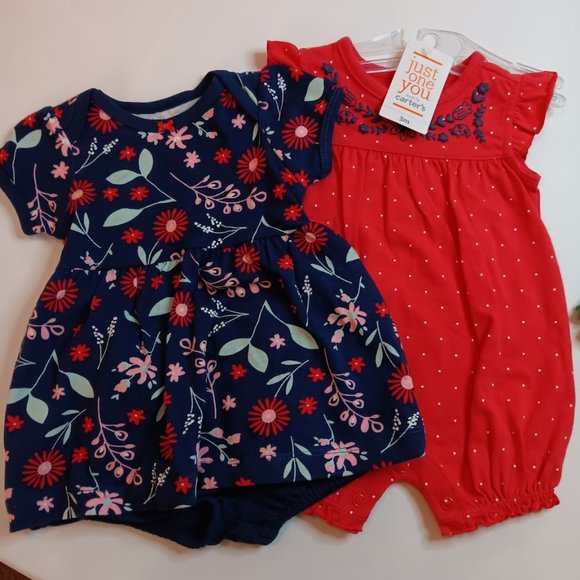 Baby Girls NB to 6-9M Lot - Carters, Janie&Jack, Armani Baby, Little Me - Picture 7 of 11